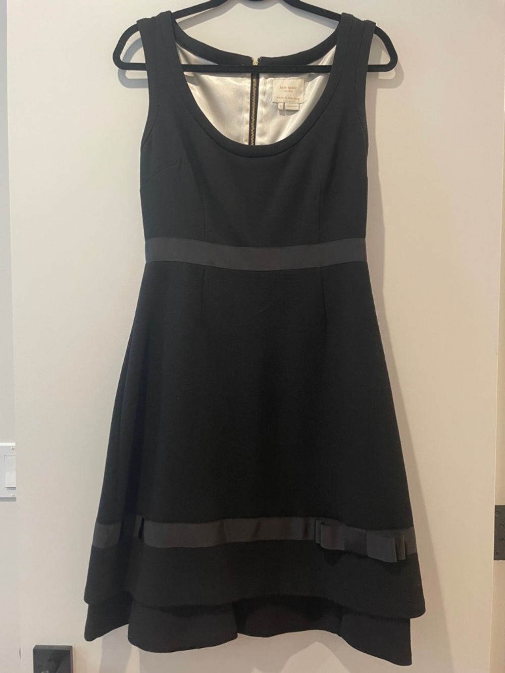 Kate Spade Classic Black Sleeveless Fit & Flare Dress